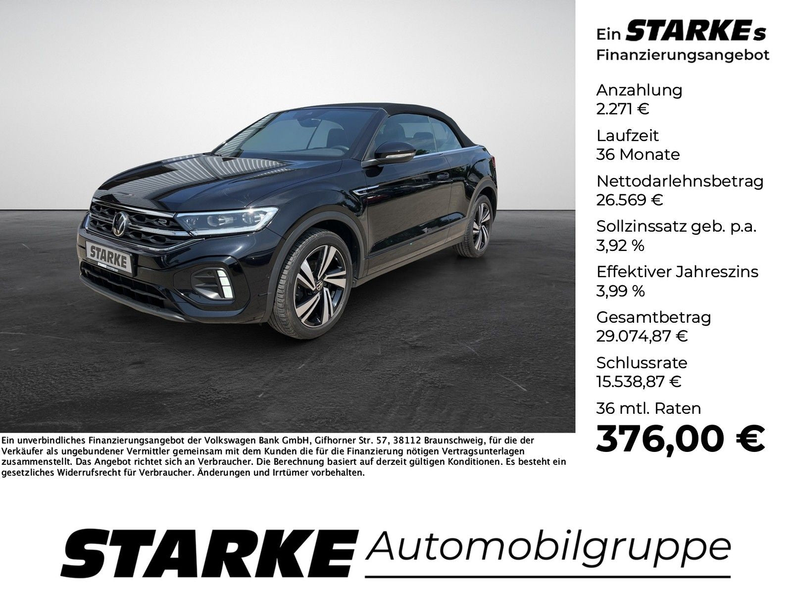 Volkswagen T-Roc Cabriolet 1.5 TSI DSG R-Line - Samsaru's Car Outlet