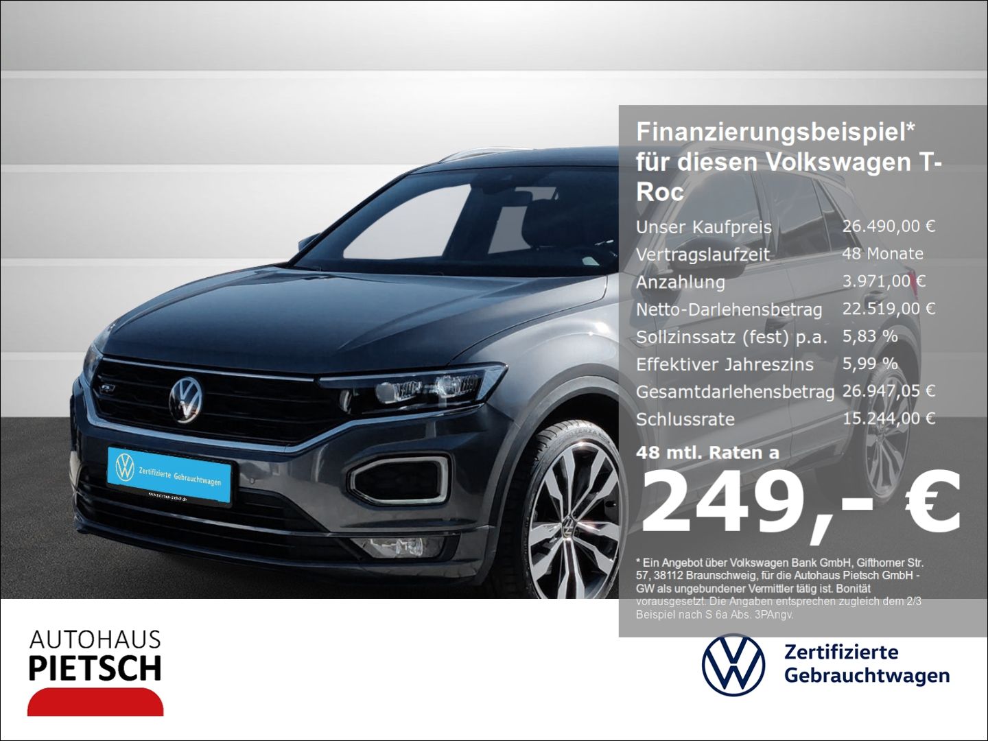Volkswagen T-Roc 1.5 TSI R-Line - Samsaru's Car Outlet
