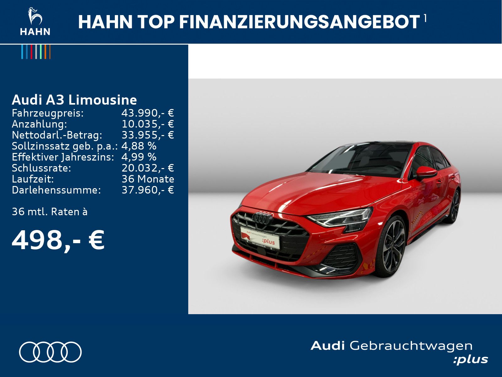 Audi A3 Limousine 35 TDI S line - Samsaru's Car Outlet