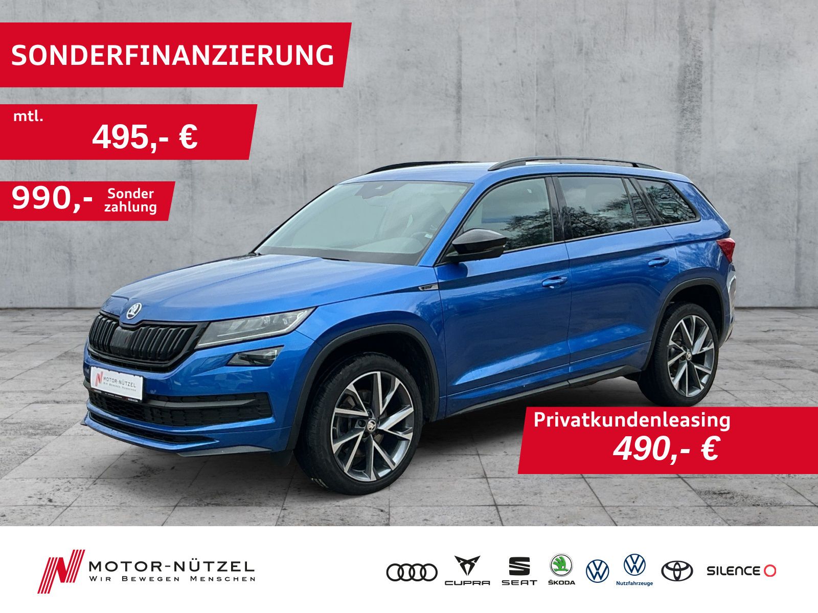 Skoda Kodiaq 2.0 TSI 4x4 DSG SPORTLINE NAVI+AHK+STDHZG