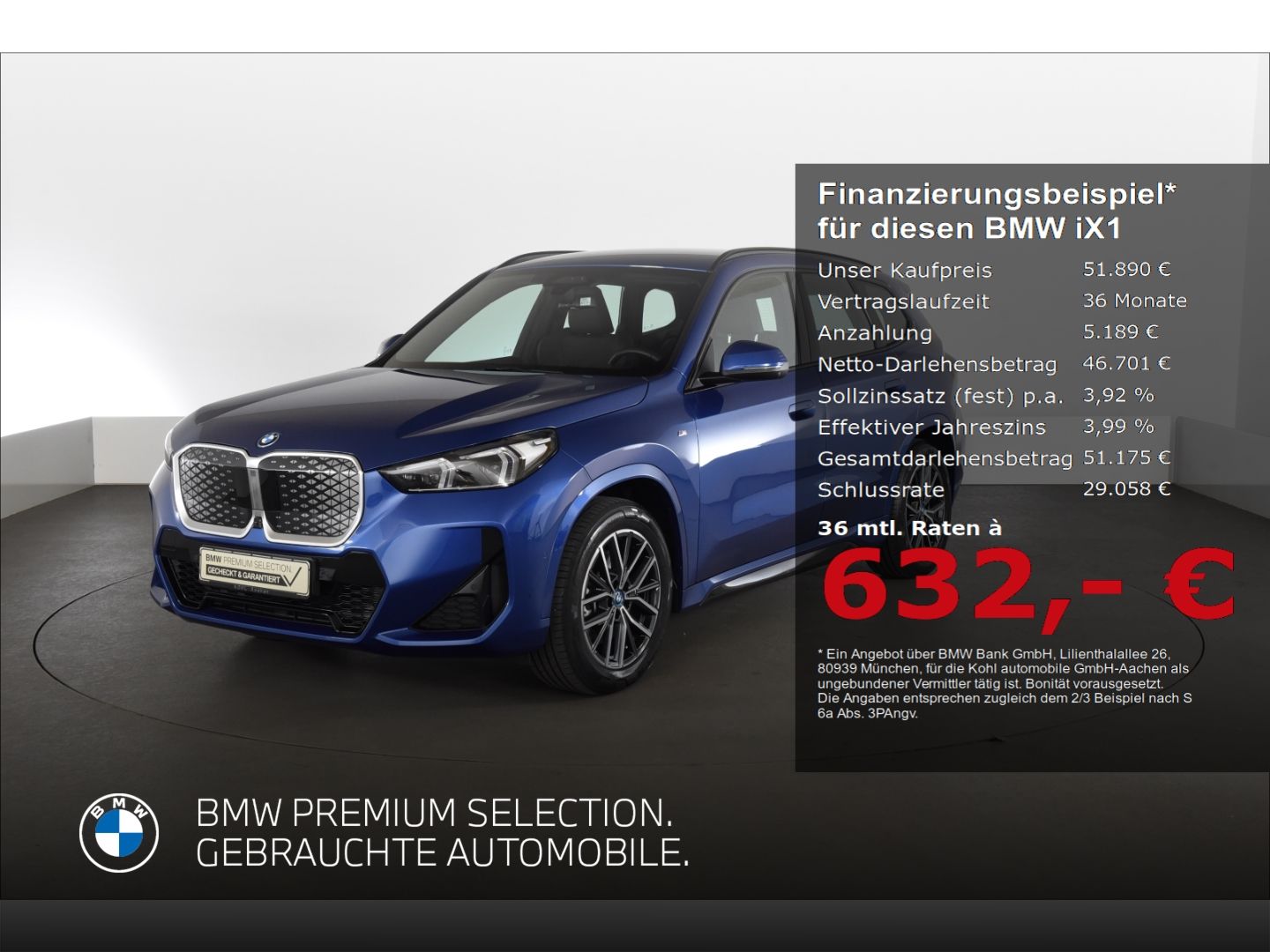BMW iX1 xDrive 30 M Sport Head-Up Display  Anhängerk