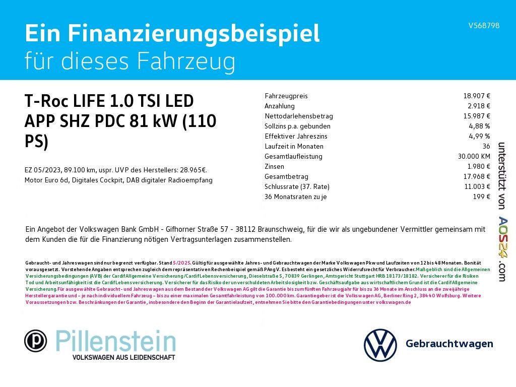 Volkswagen T-Roc LIFE 1.0 TSI - Samsaru's Car Outlet