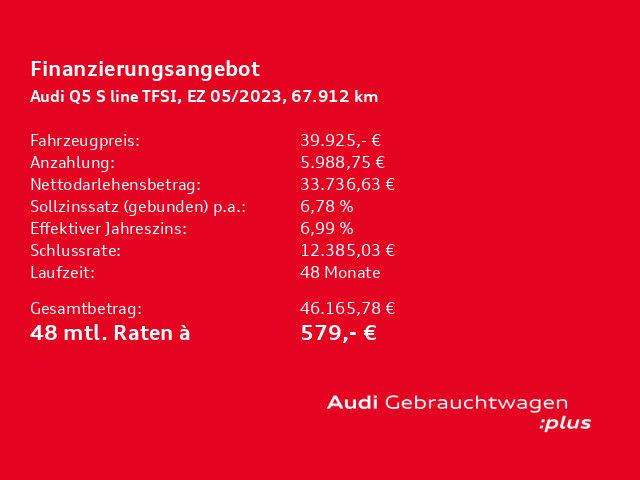 Audi Q5 50 TFSIe quattro S line HYBRID+AHK+Matrix+RFK