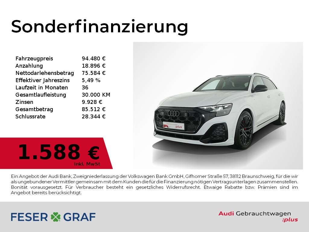 Audi Q8 TFSI e S line business quattro AHK/ B&O/ Pano