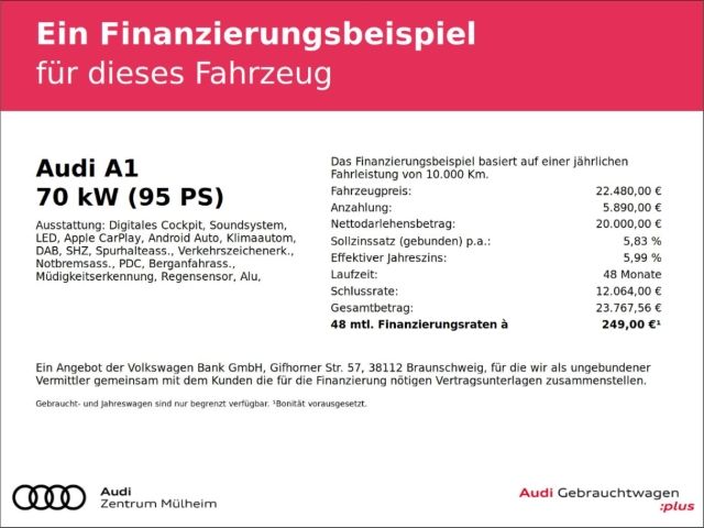 Audi A1 Sportback 25 TFSI S-tronic - Samsaru's Car Outlet