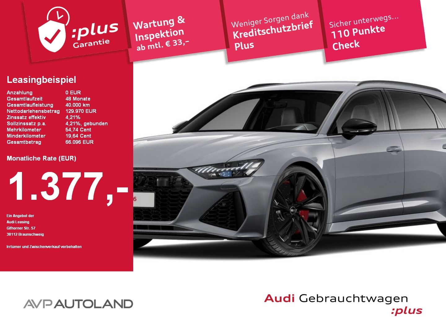 Audi RS6 Avant 4.0 TFSI quattro tiptronic performance