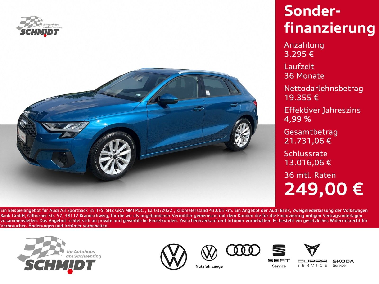 Audi A3 Sportback 35 TFSI - Samsaru's Car Outlet