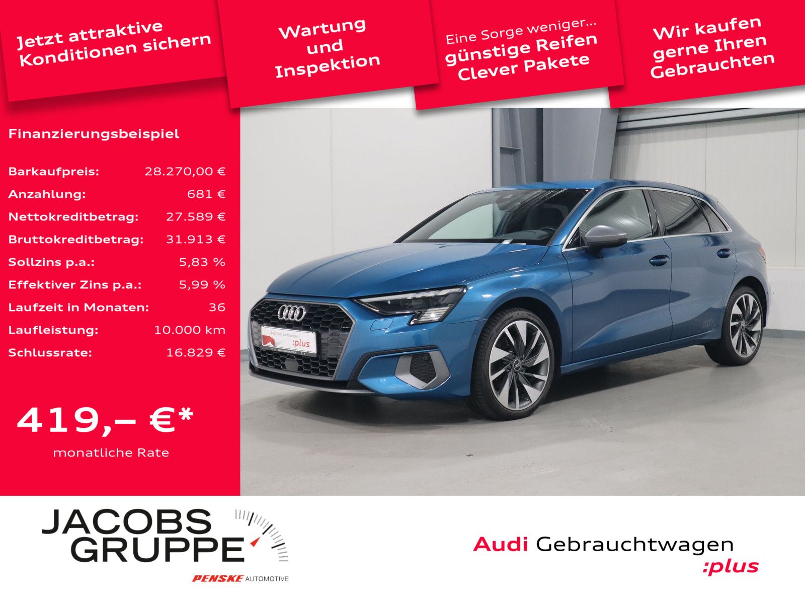 Audi A3 Sportback 35 TFSI S line*VC*Matrix*PDC *