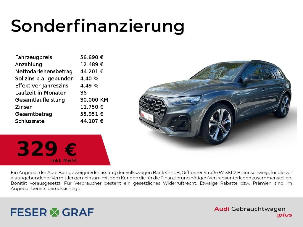 Audi Q5 55 TFSIe S line quattro Matrix/B&O/Kamera/HUD