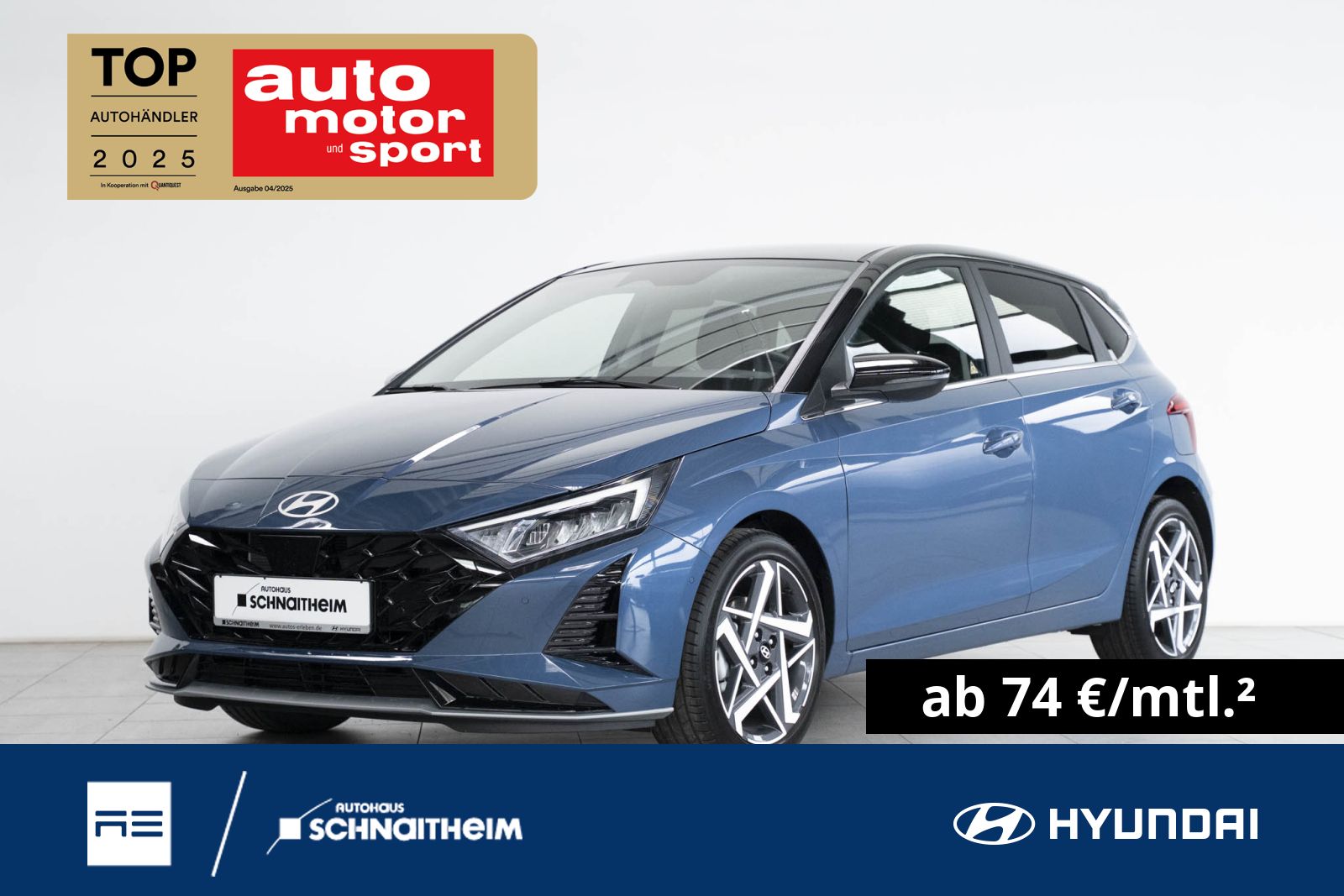 Hyundai i20 Prime 1,0 T-GDi 100PS DCT Licht-P Ass-P uvm.