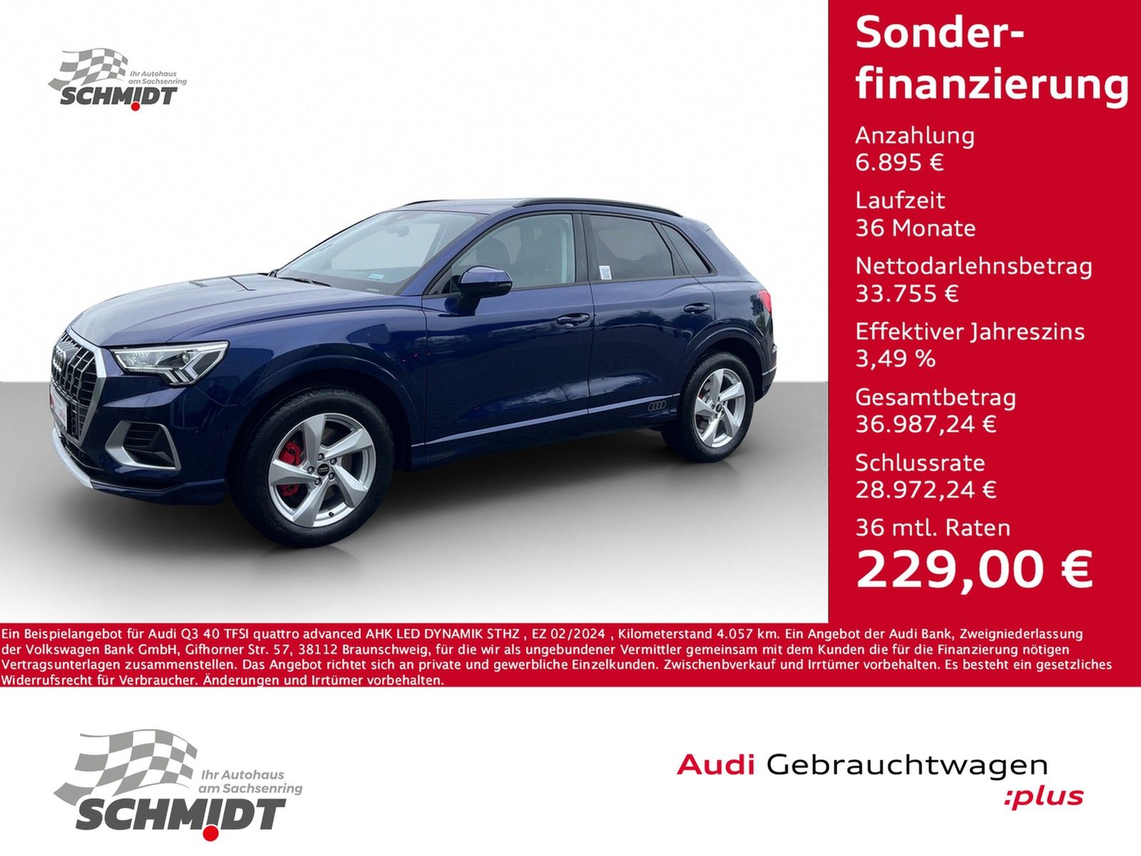 Audi Q3 40 TFSI quattro advanced - Samsaru's Car Outlet