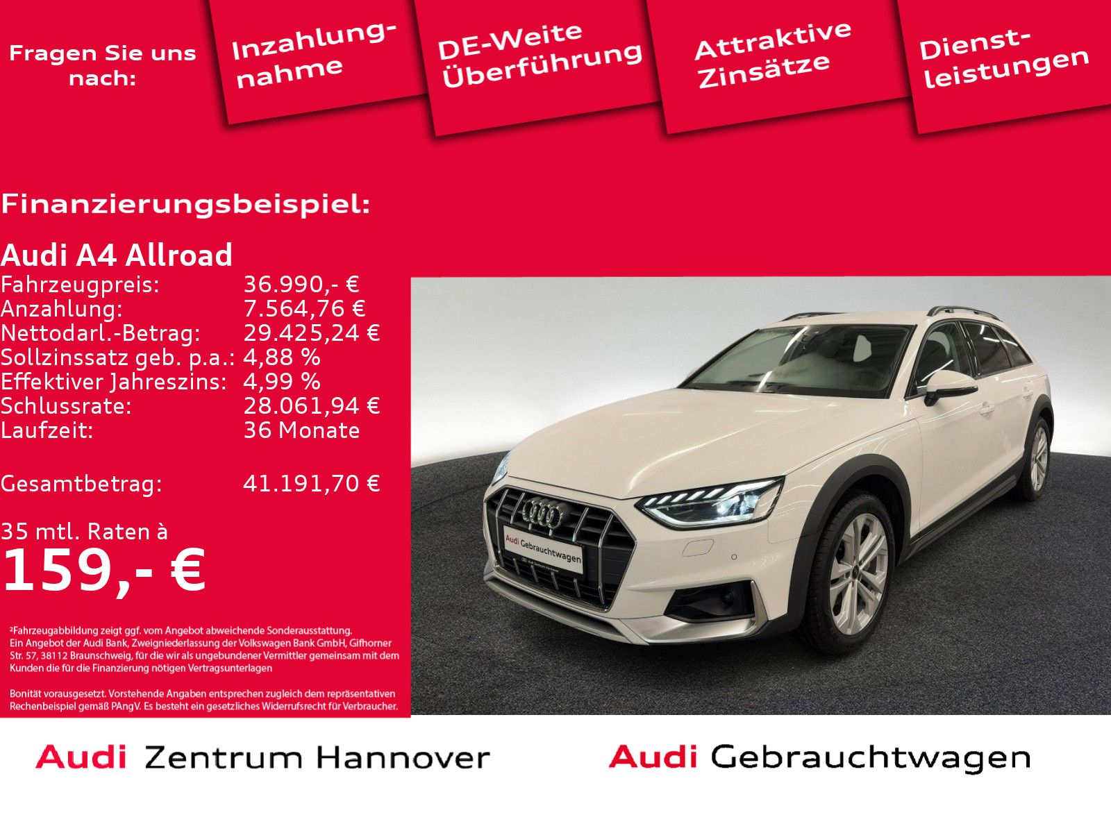 Audi A4 allroad 40 TDI quattro Kamera AHK virtual LED