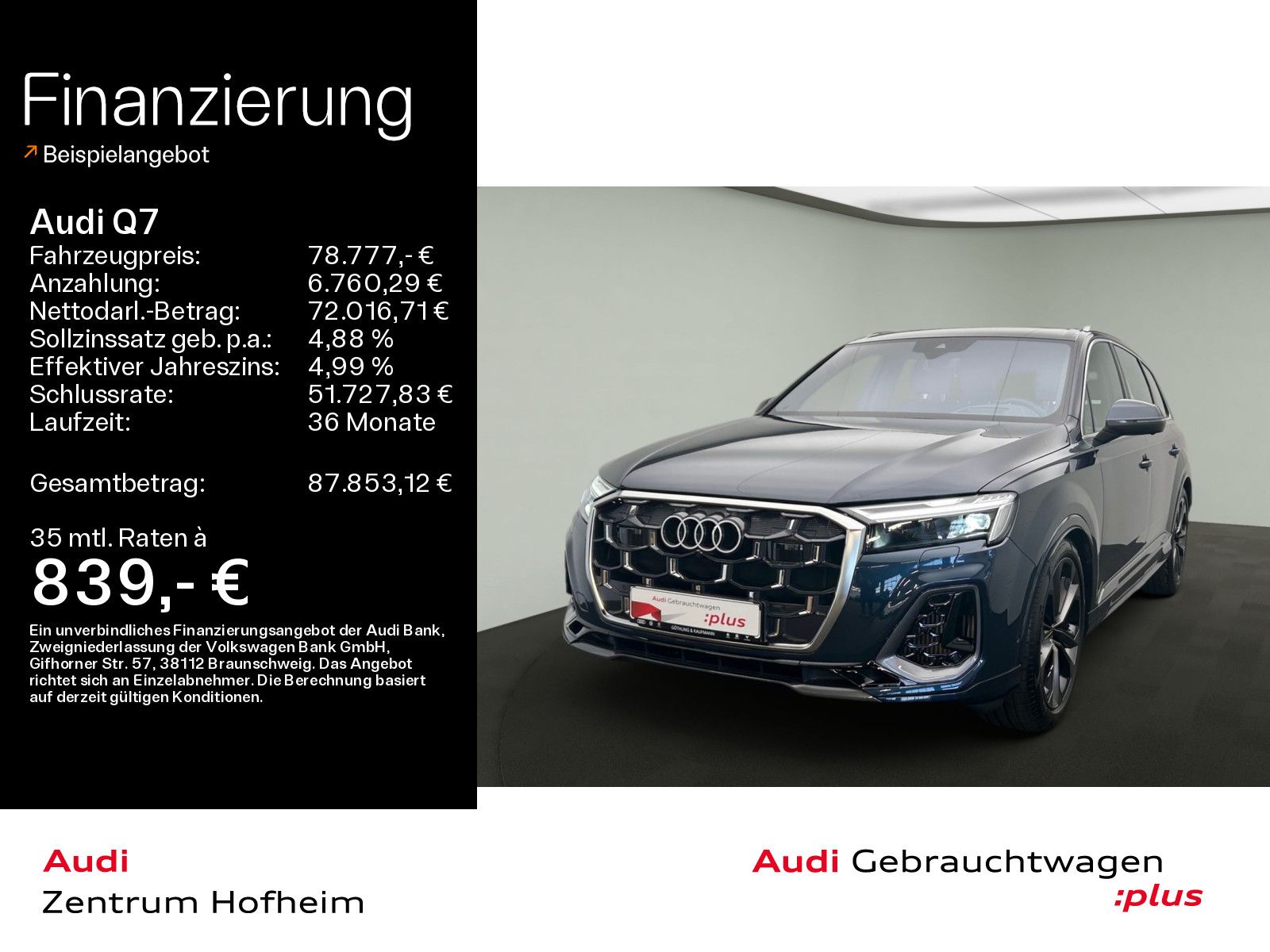 Audi Q7 55 TFSI qu S line tip*EUPE*113.190*Facelift*A