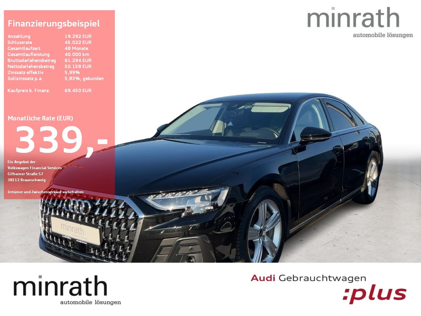 Audi A8 60 TFSI e quattro - Samsaru's Car Outlet