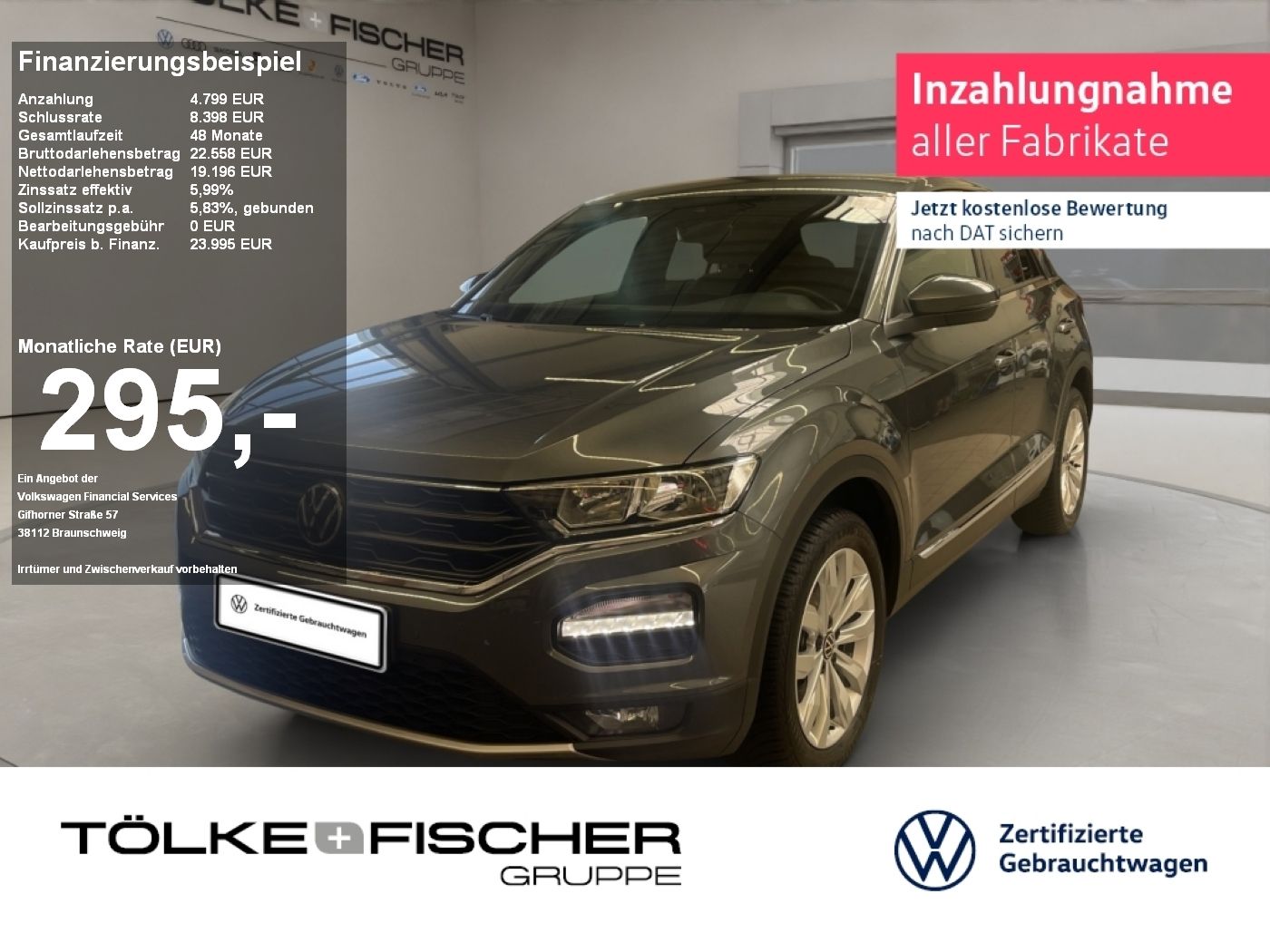 Volkswagen T-Roc 1.5 TSI Sport - Samsaru's Car Outlet