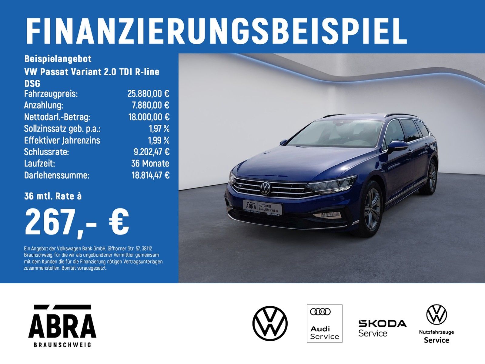 Volkswagen Passat Variant 2.0 TDI R-line DSG LED+NAV+ACC