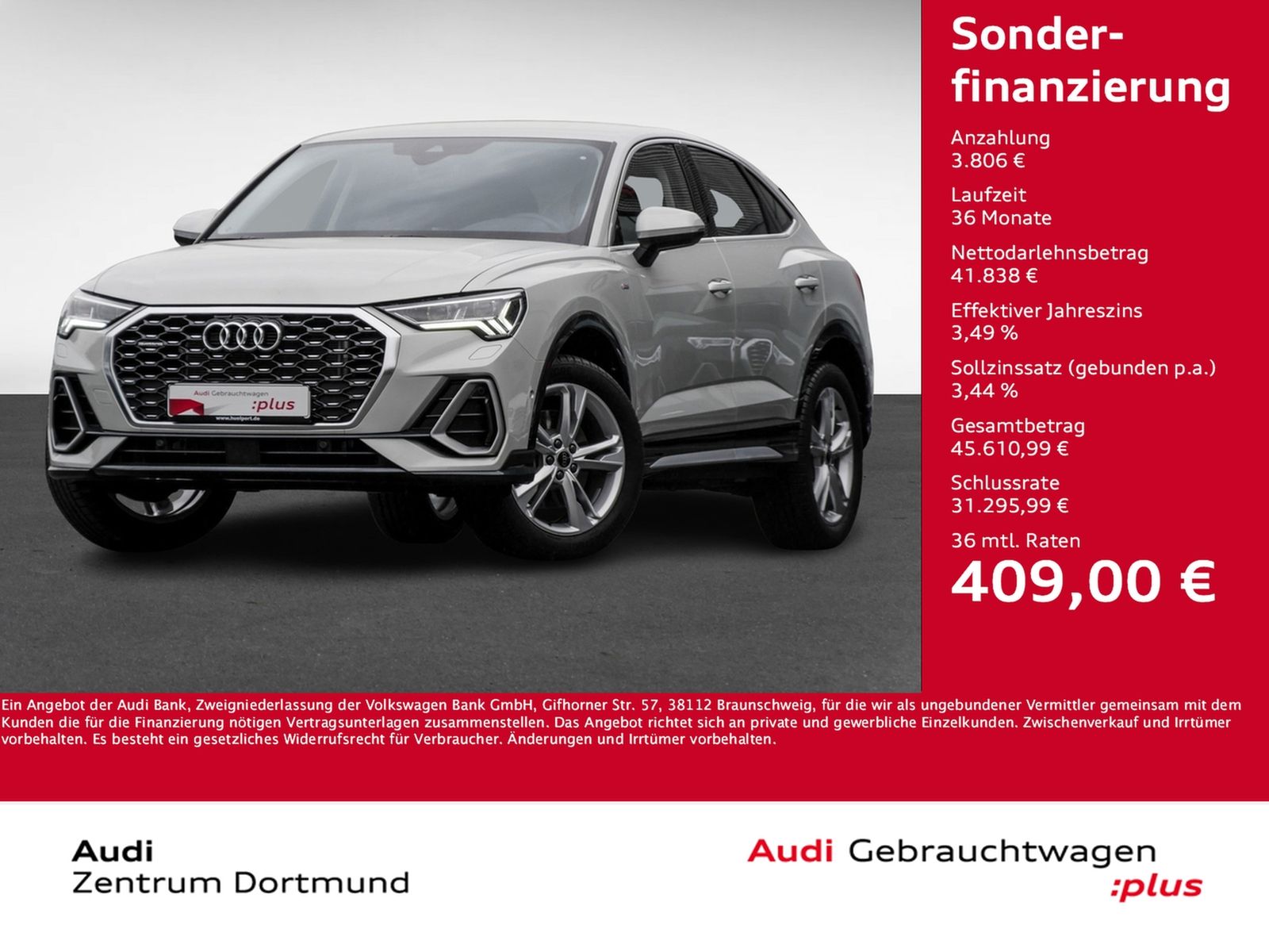 Audi Q3 Sportback 40 quattro S LINE - Samsaru's Car Outlet