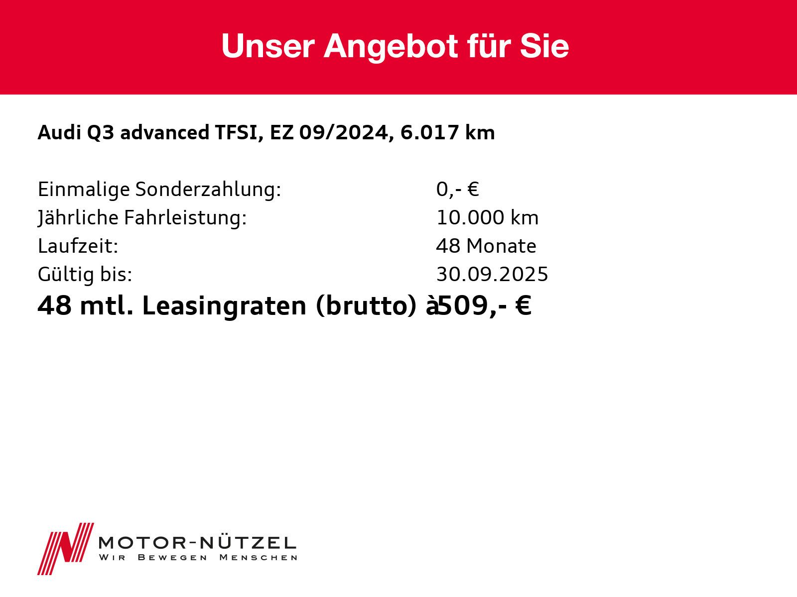 Audi Q3 40 TFSI QU S-TR ADVANCED - Samsaru's Car Outlet