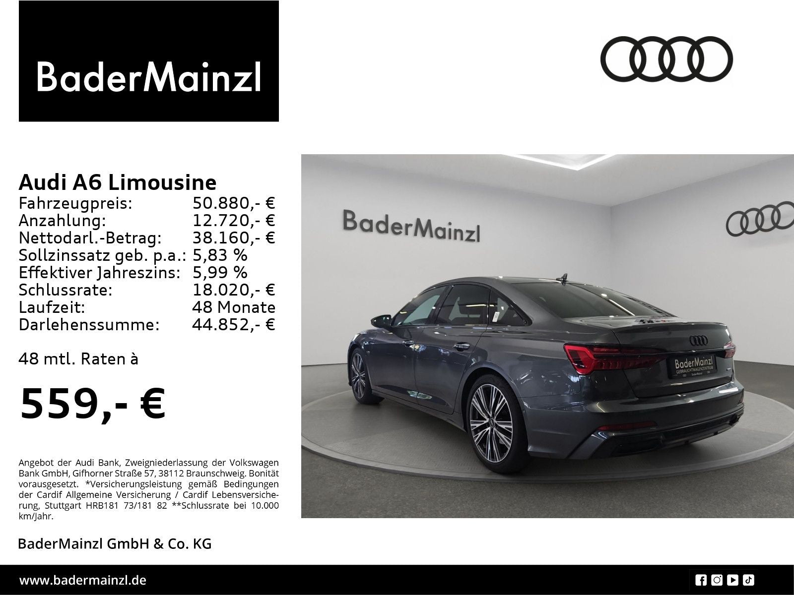 Audi A6 Limousine sport 50 TDI quattro - Samsaru's Car Outlet