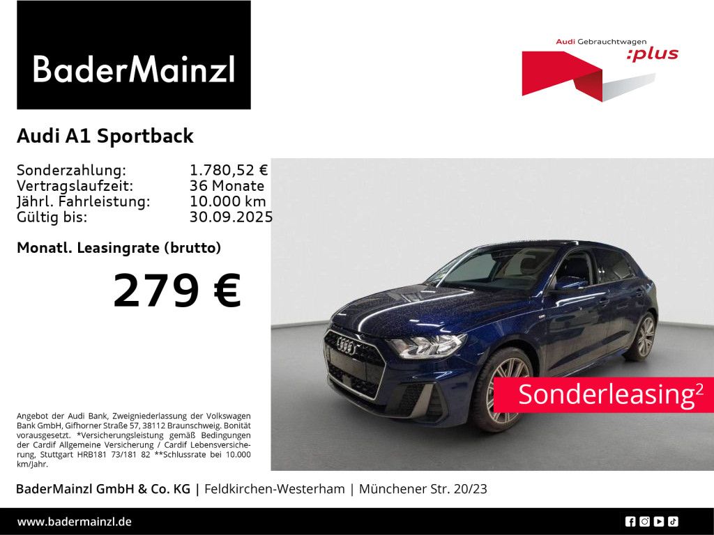 Audi A1 Sportback 30 TFSI S tronic S line - Samsaru's Car Outlet