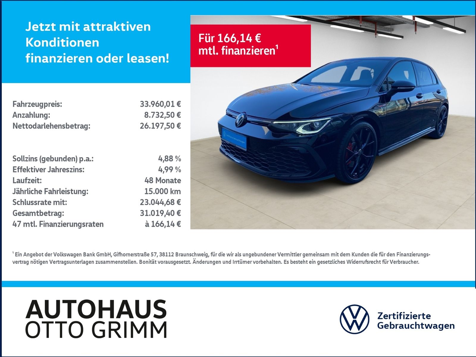 Volkswagen Golf VIII 2.0 TSI GTI DSG Black - Samsaru's Car Outlet