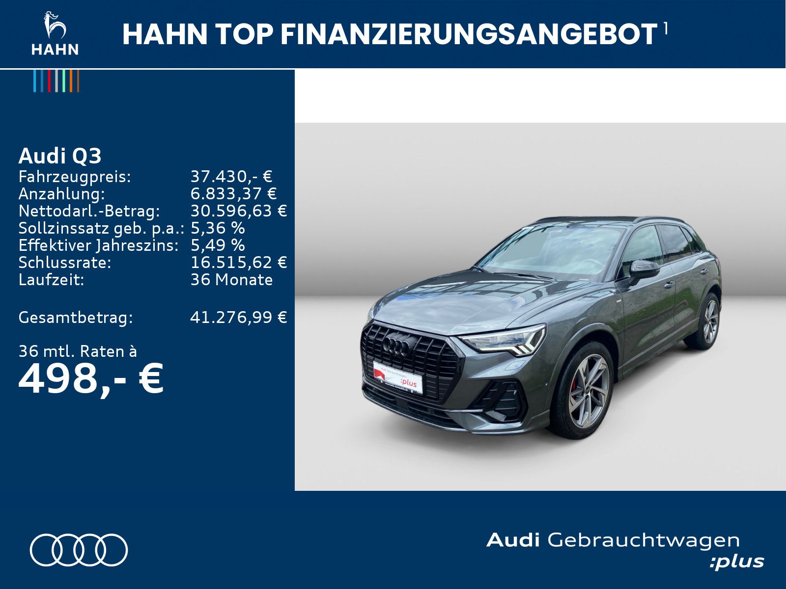Audi Q3 40TDI quattro S-trc S-Line 360  Matrix AHK Ca