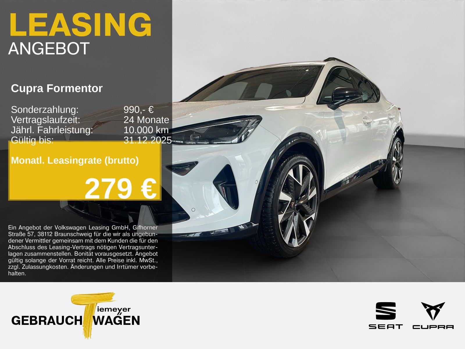 Cupra Formentor VZ 2.0 TSI LM19 PANO AHK MATRIX 360 SU