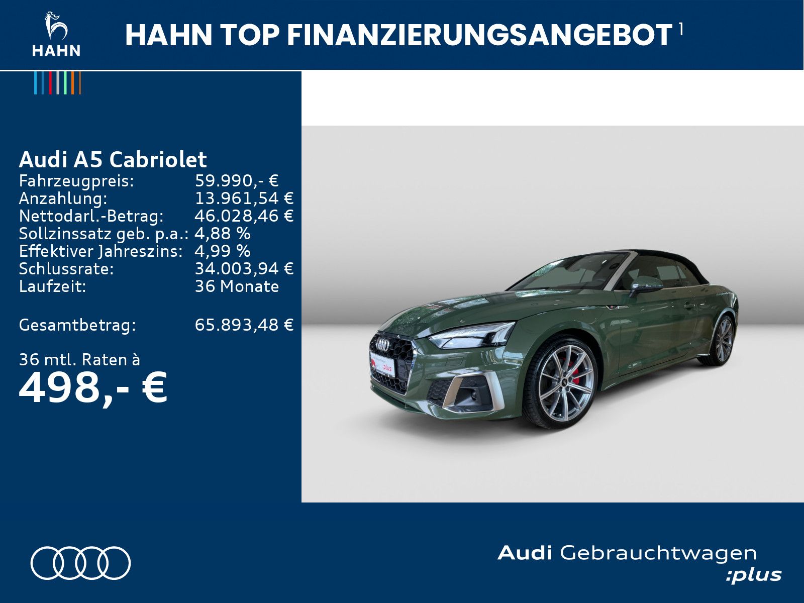 Audi A5 Cabriolet qua 40 TDI S-trc S line Navi Leder