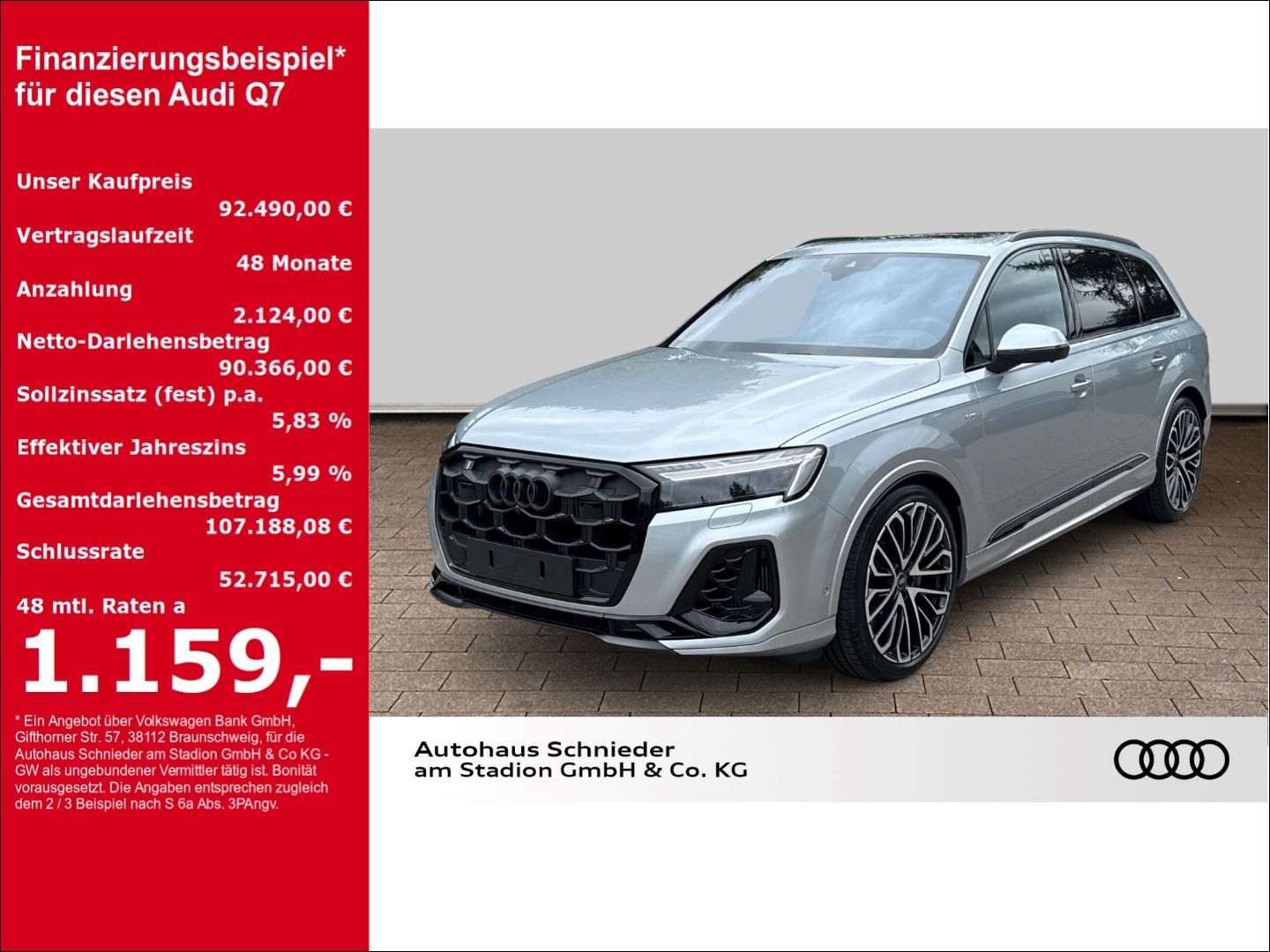 Audi Q7 55 TFSI e quattro S-line+AHK+HUD+PANO+B&O+KAM