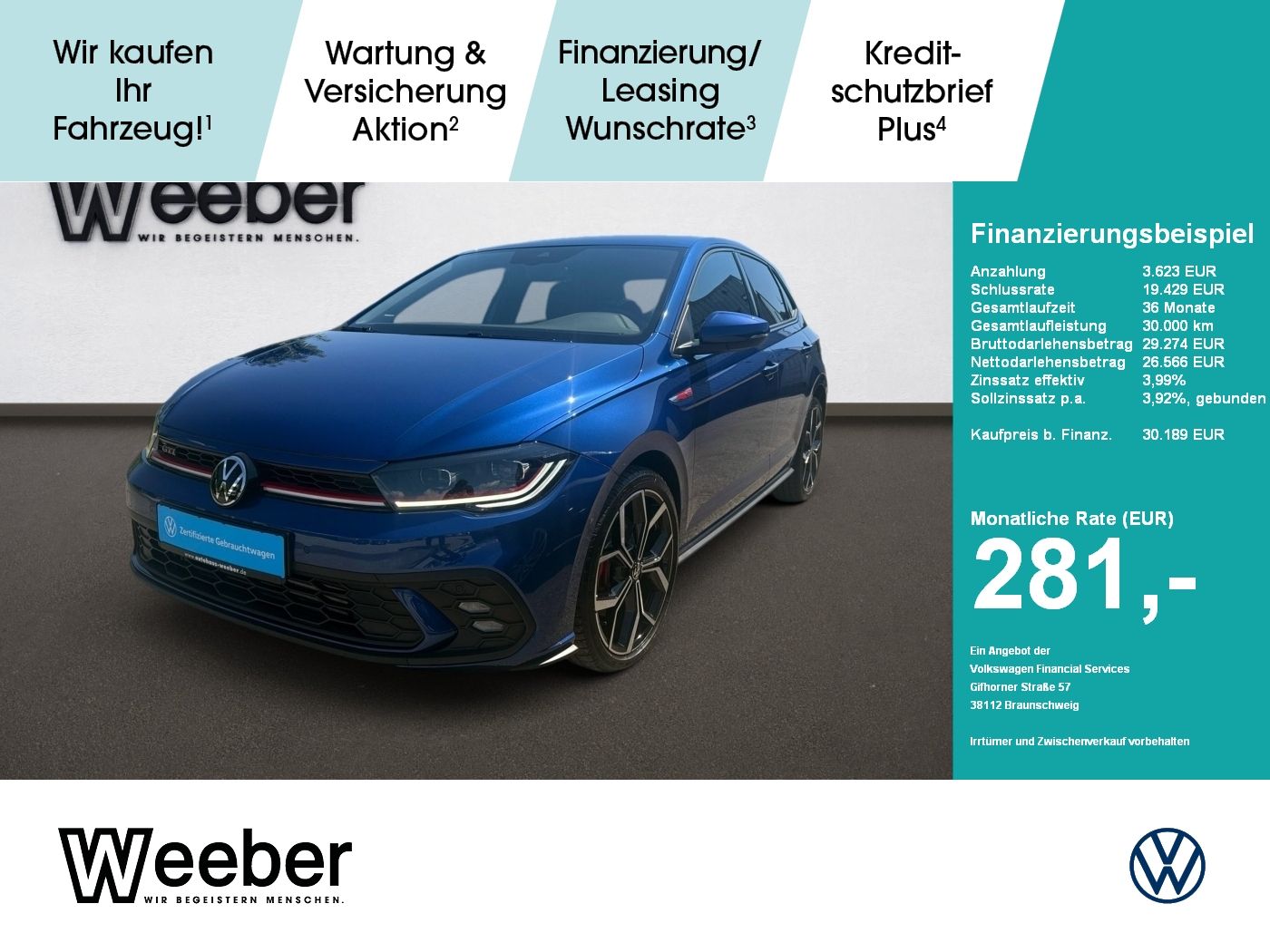 Volkswagen Polo GTI *KAMERA*LEDER*5J GAR*ACC*MATRIX*NAVI*