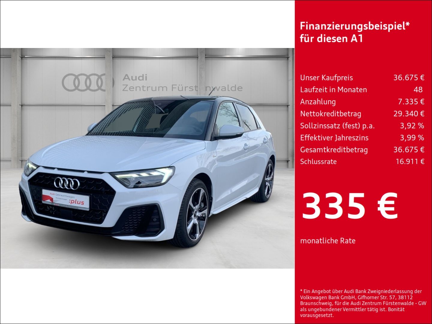Audi A1 line Sportback 35 TFSI S tronic S line3,49% D