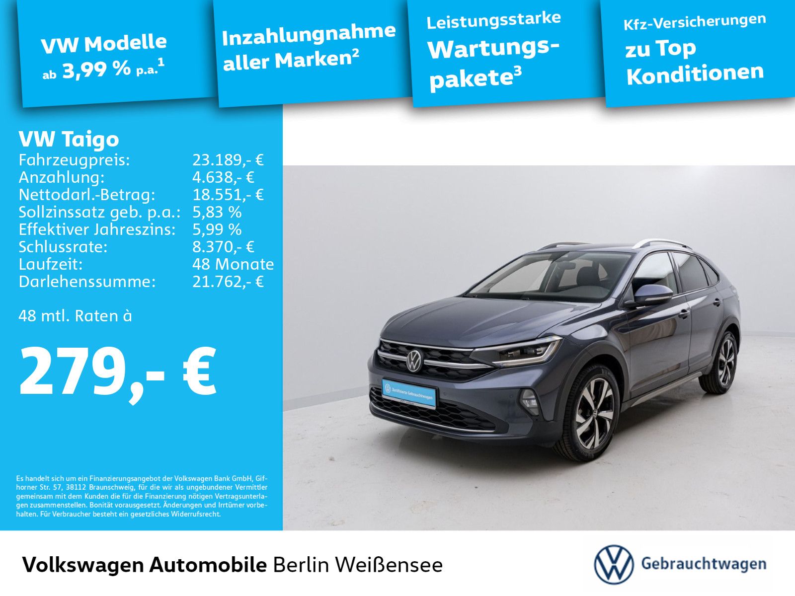 Volkswagen Taigo 1.5 TSI DSG STYLE - Samsaru's Car Outlet