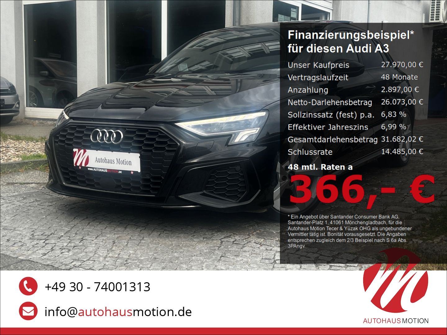 Audi A3 Sportback 35 TDI S line 2.0 LED PANO KAMERA B