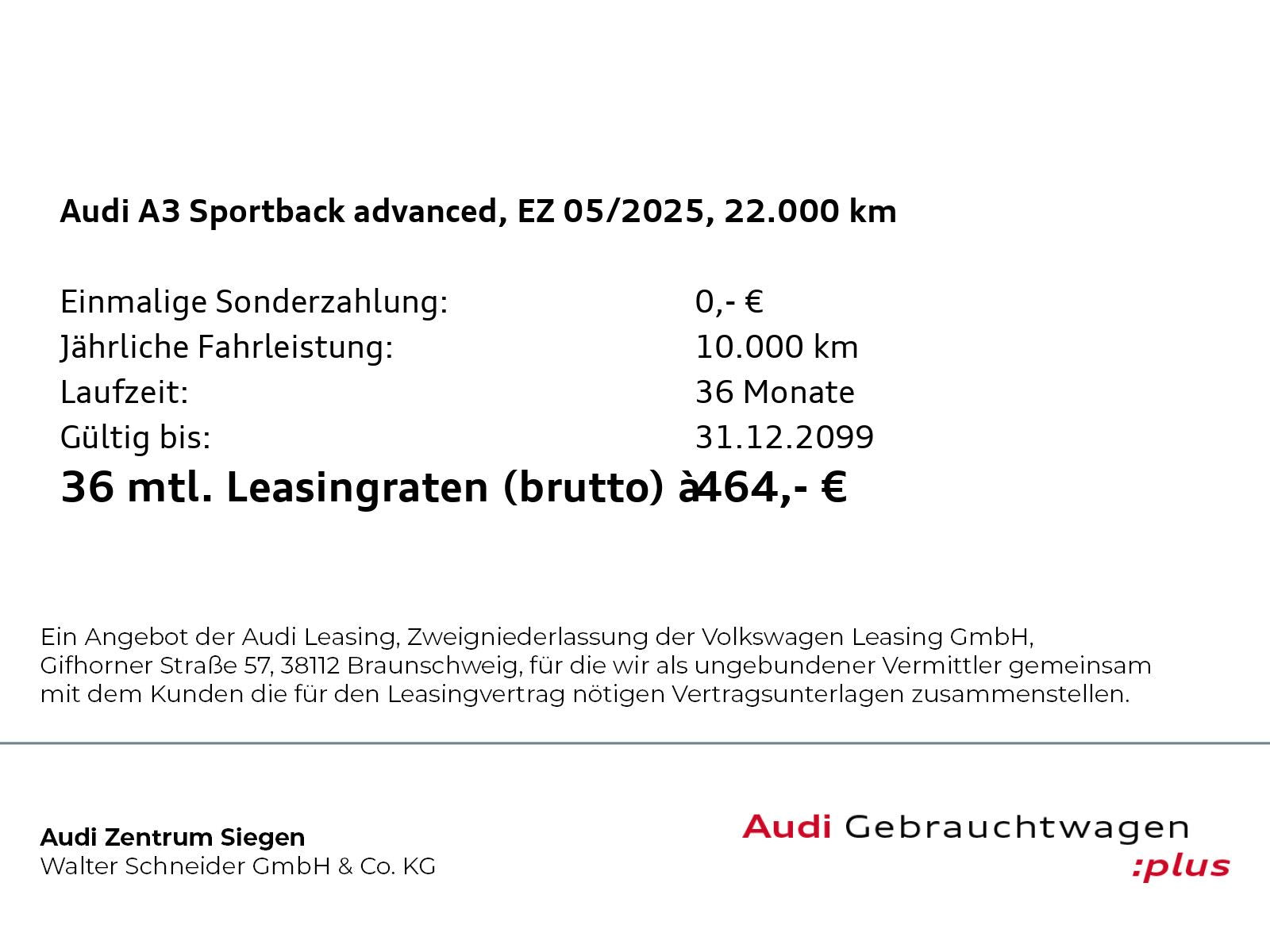 Audi A3 Sportback 30 TFSI advanced Sitzheizung RFK AC