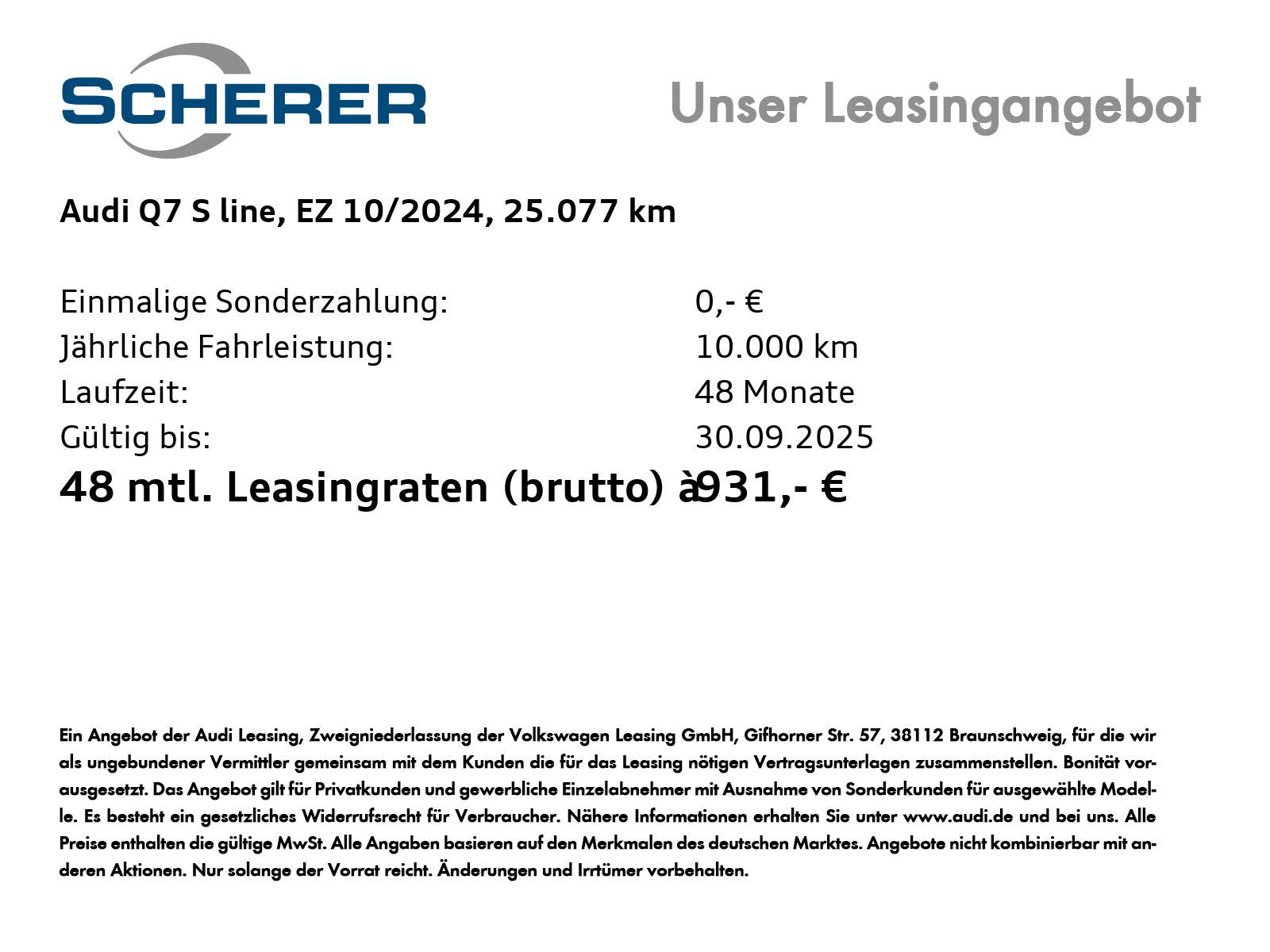 Audi Q7 S line 55 TFSI e/Panorama/Matrix LED/B&O