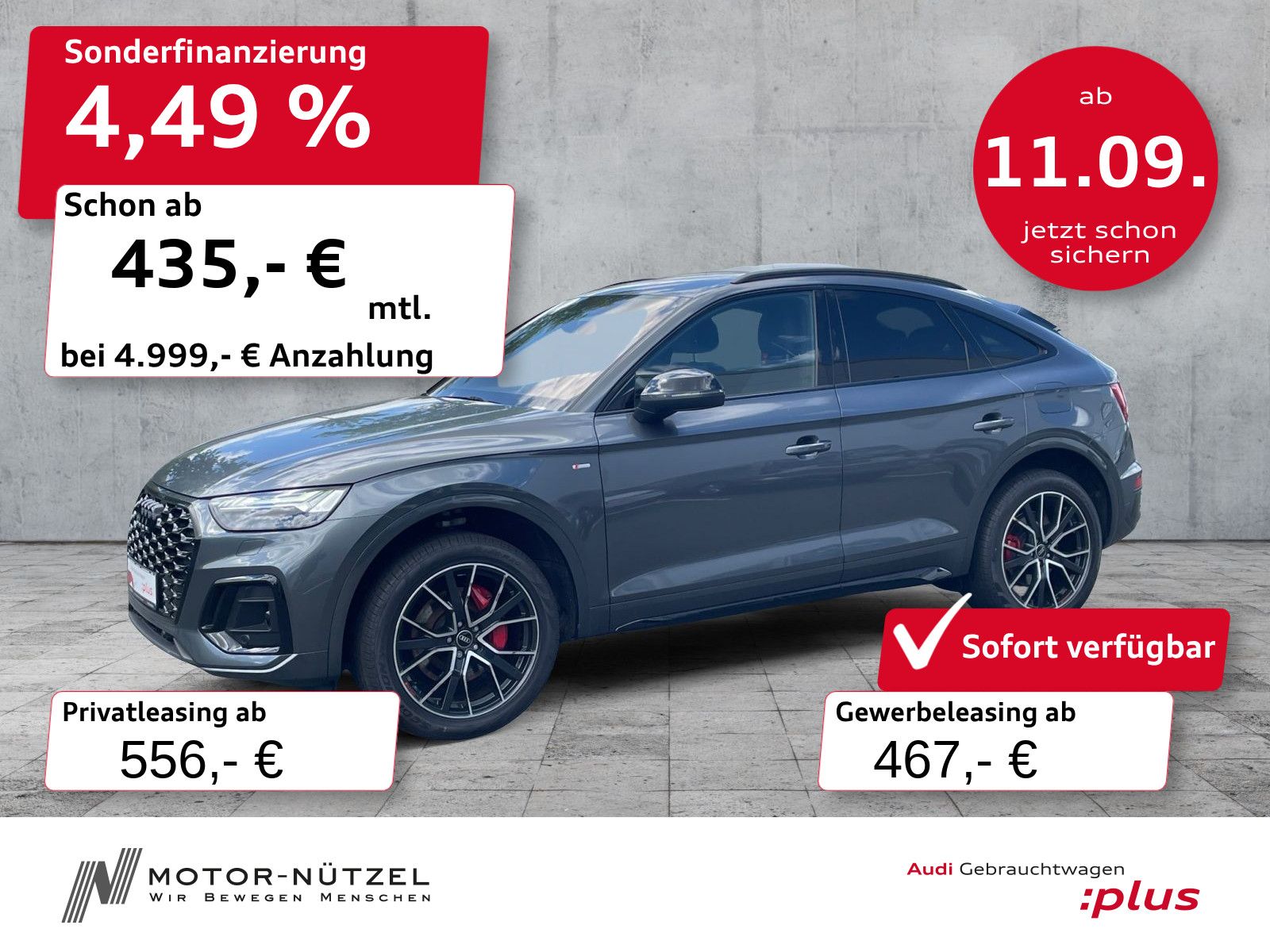 Audi Q5 Sportback 55 TFSI e QU S-LINE MATRIX+HuD+AHK