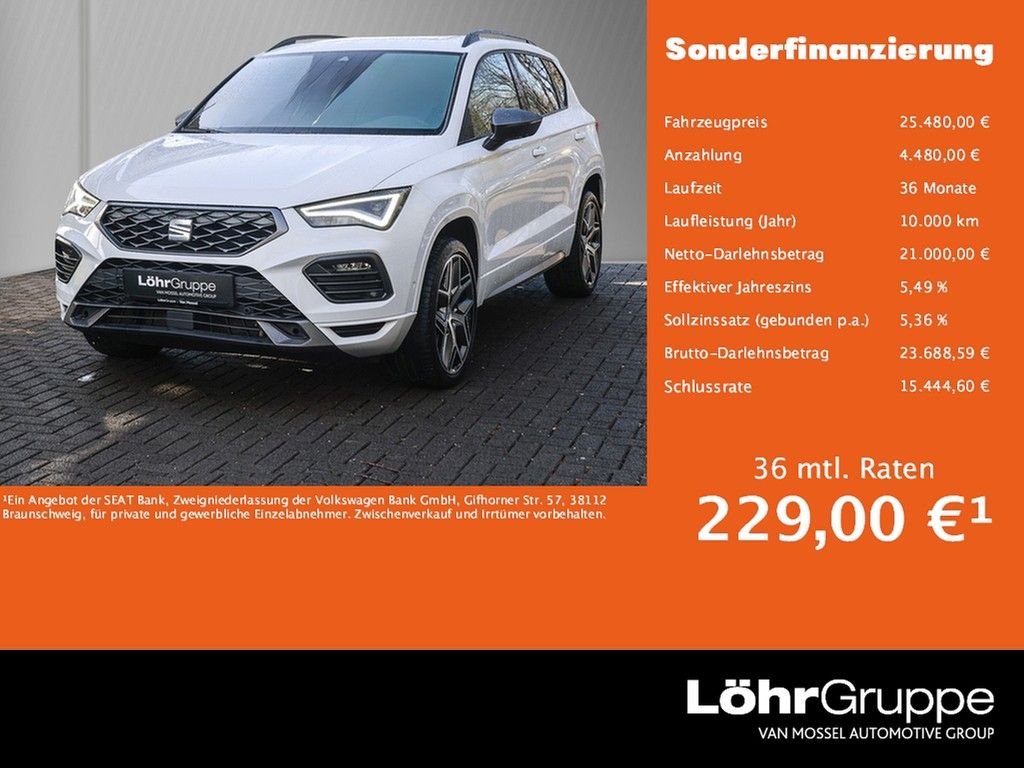 Seat Ateca 2.0 TDI DSG FR AHK, RFK, Pano., LED-Sch., 