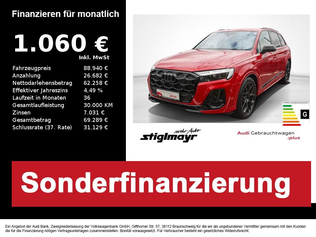 Audi Q7 S-line 50 TDI AHK+B&O+HD-MATRIX+PANO+STANDHZG