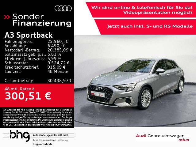 Audi A3 Sportback 35 TFSI advanced LED/Navi/Interface