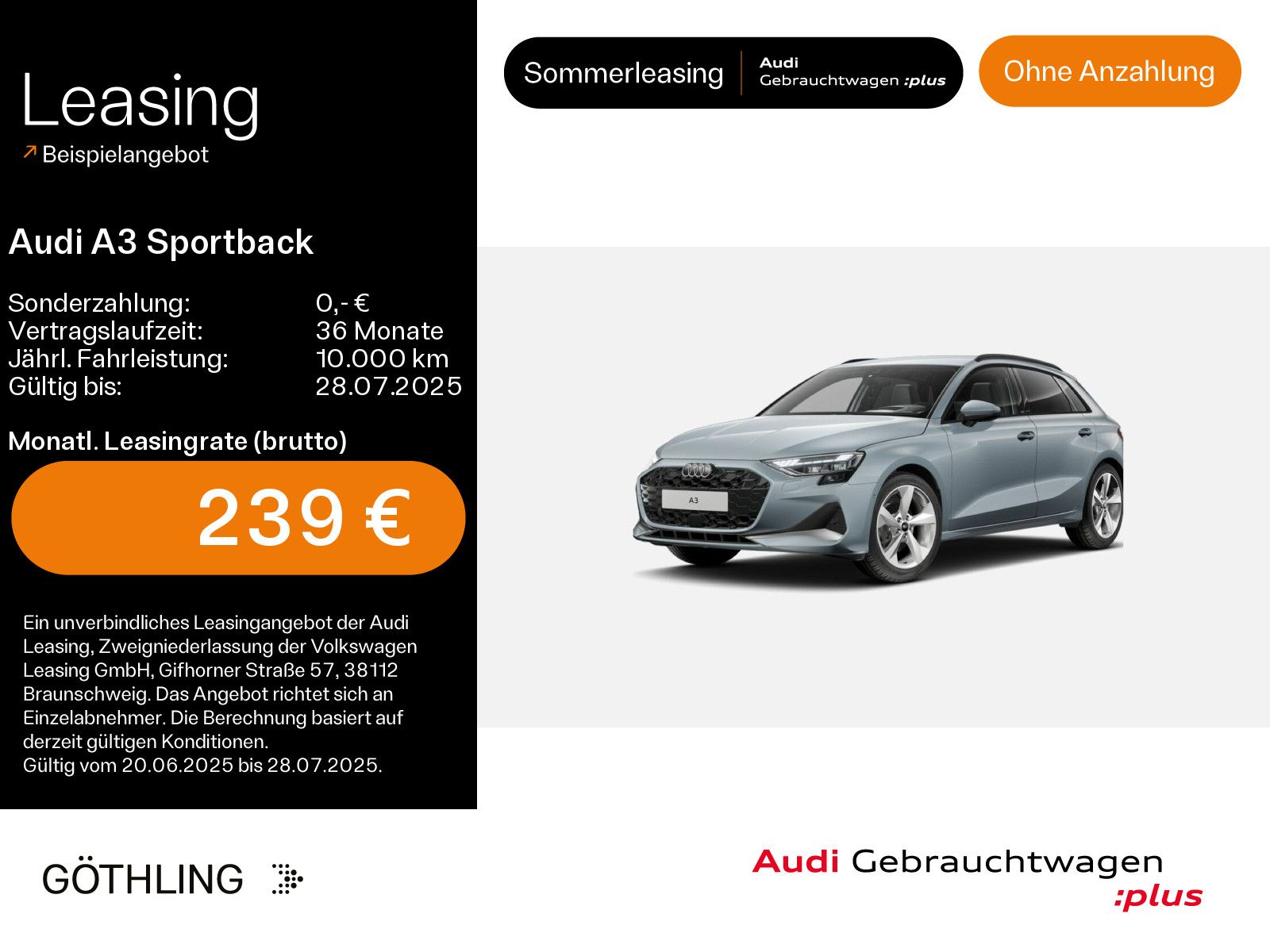 Audi A3 Sportback 30 TFSI Advanced - Samsaru's Car Outlet