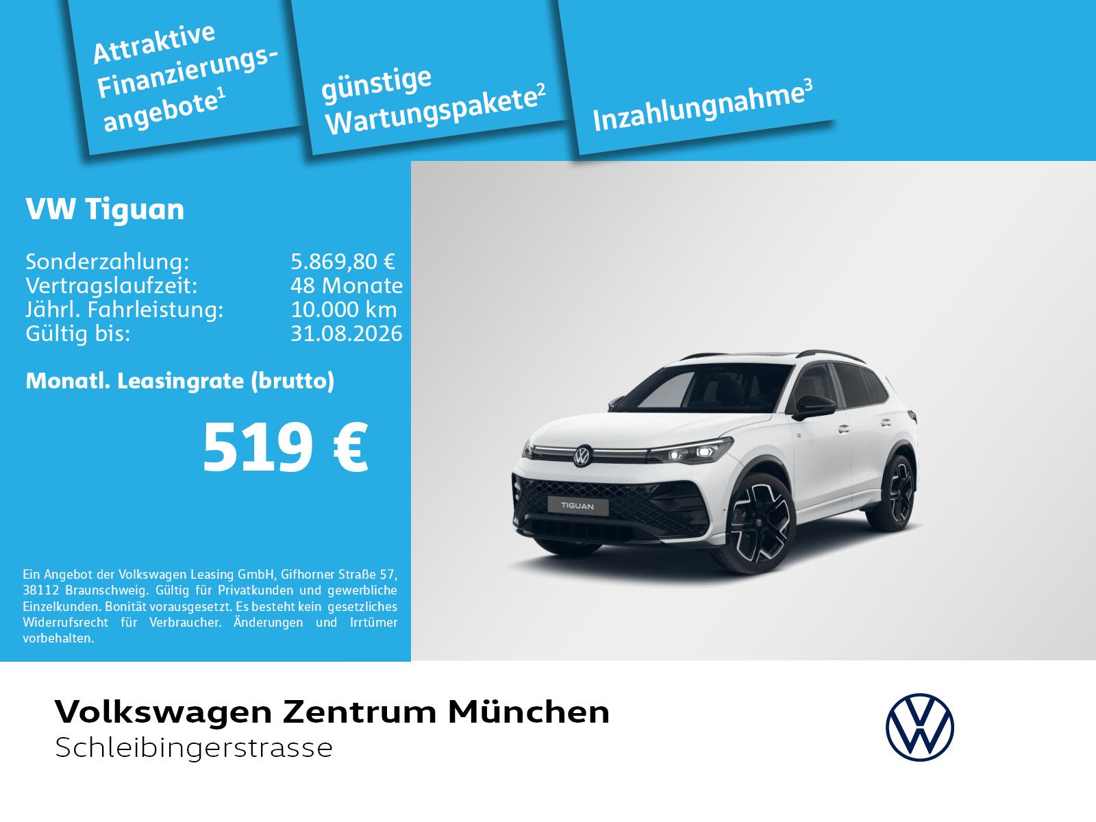 Volkswagen Tiguan 2.0 TDI 4MOT R-Line BlackStyle AHK IQ.Lig