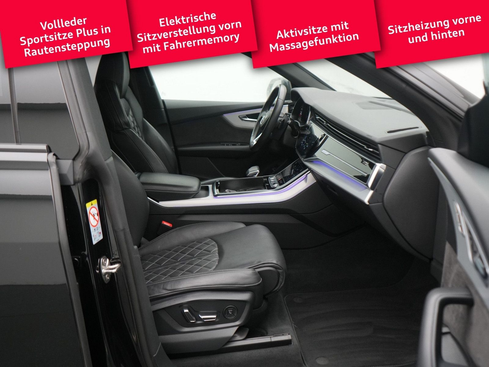 Audi Q8 e S line RAUTE AHK MEMORY LUFT MATRIX LEDER