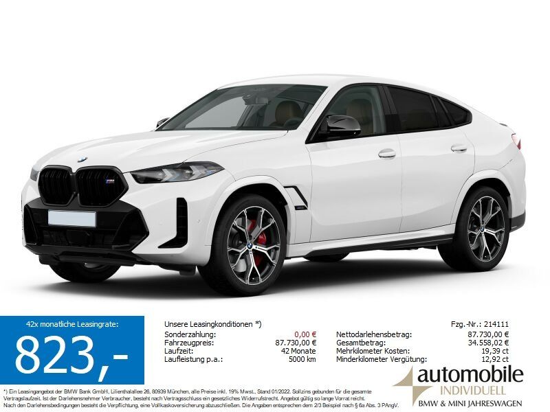 BMW X6 M60i xDr. M Sport Pro AHK ACC Park+ H&K HuD