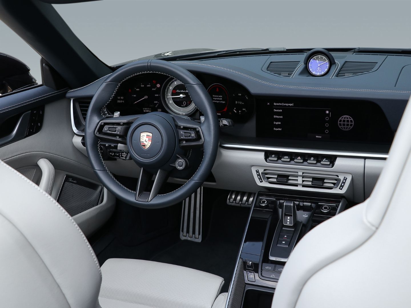 Porsche 992 911 Turbo S Cabrio Leder-crema Burmester