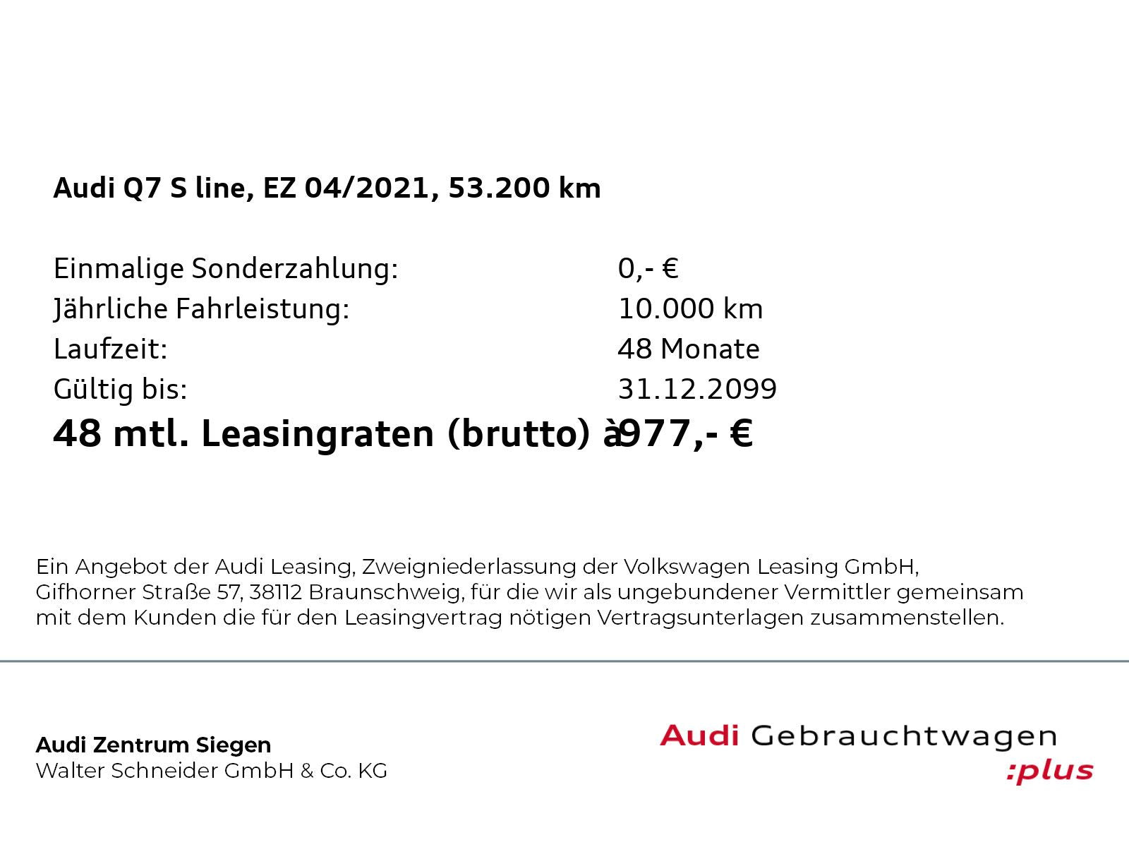 Audi Q7 50 TDI quattro 2x S Line Edition Pano Matrix