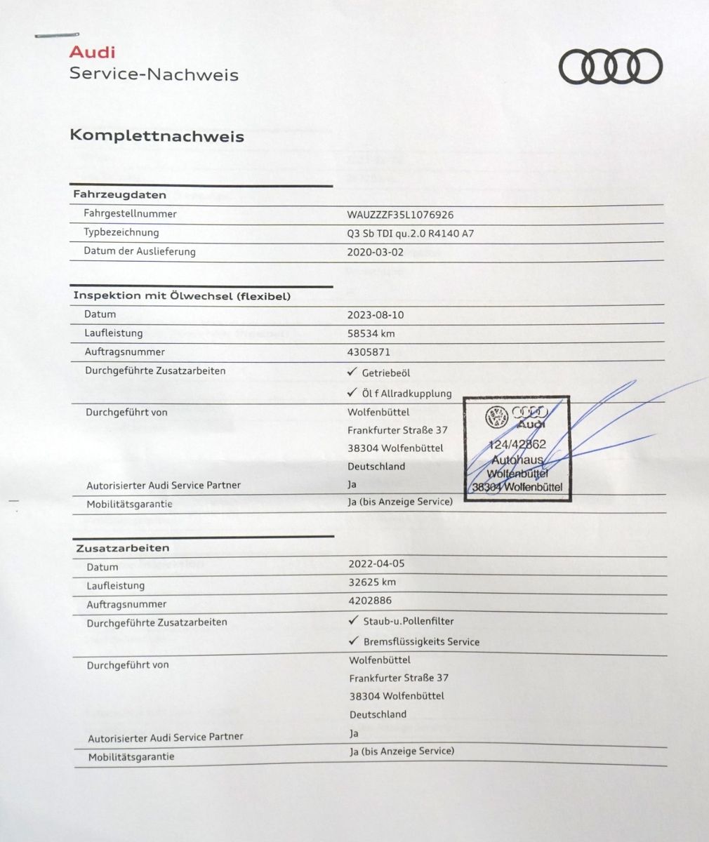 Audi Q3 Sportback 40 TDI quattro S line - Samsaru's Car Outlet