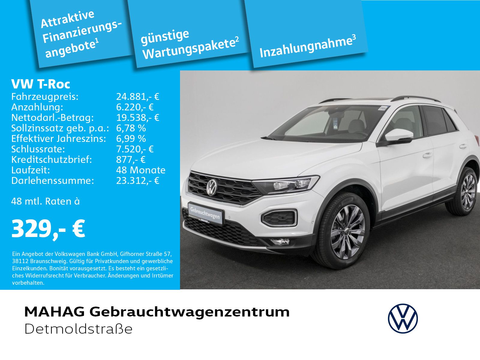 Volkswagen T-ROC 2.0 TDI SPORT - Samsaru's Car Outlet