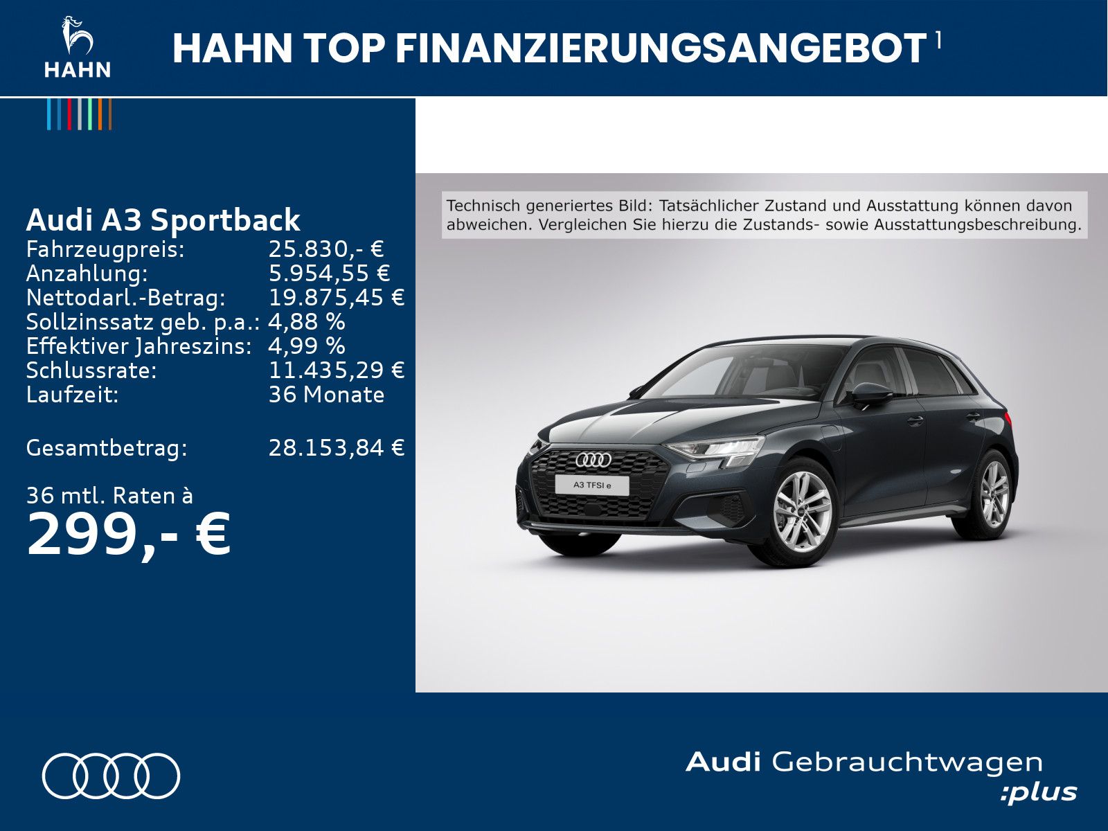 Audi A3 Sportback 40TFSIe S-tronic Virtual LED CAM