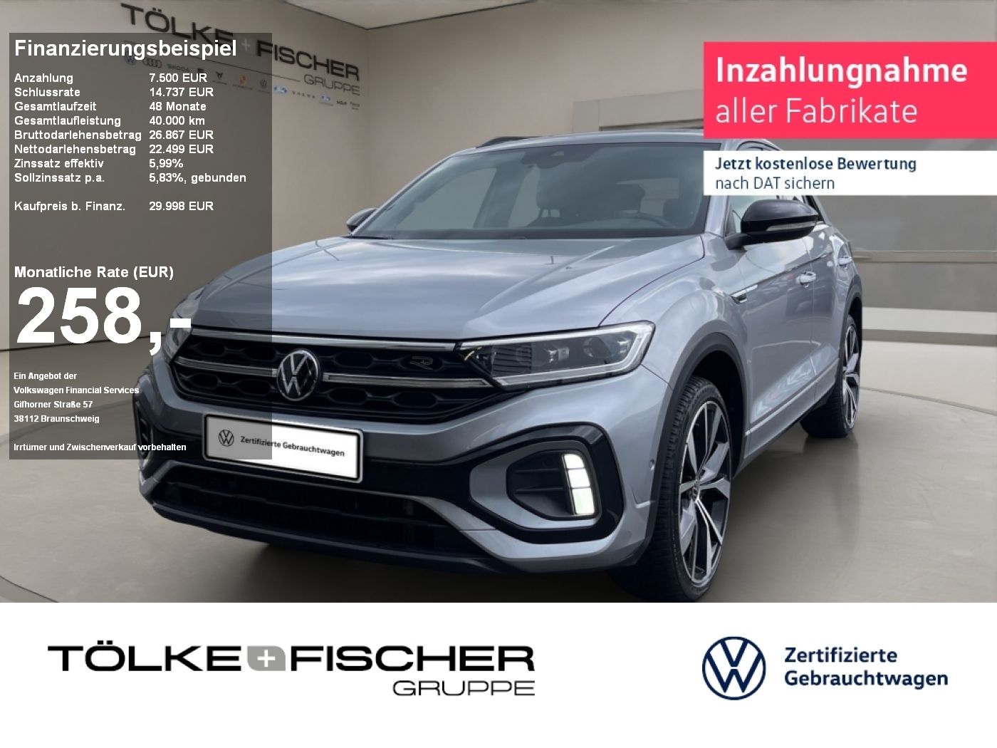 Volkswagen T-Roc 2.0 TDI 4Motion R-Line - Samsaru's Car Outlet