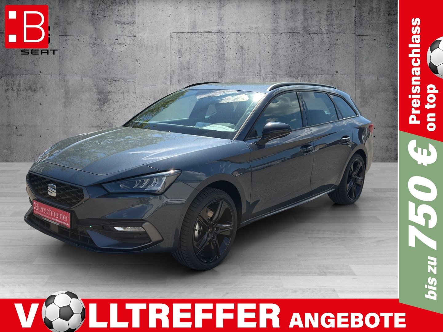 Seat Leon Sp. 1.5 eTSI DSG Black Ed. ab 199 EUR mtl. 